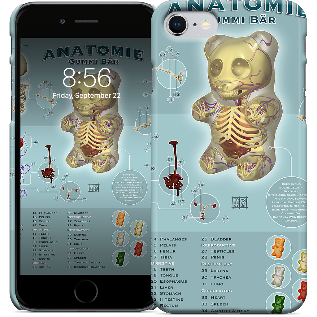 Gummi Anatomie iPhone Case