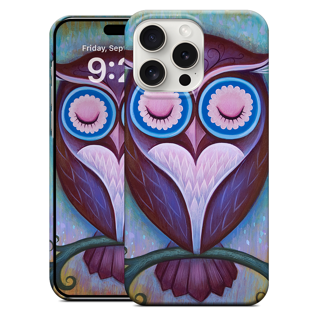 Sleepy Owl iPhone Case