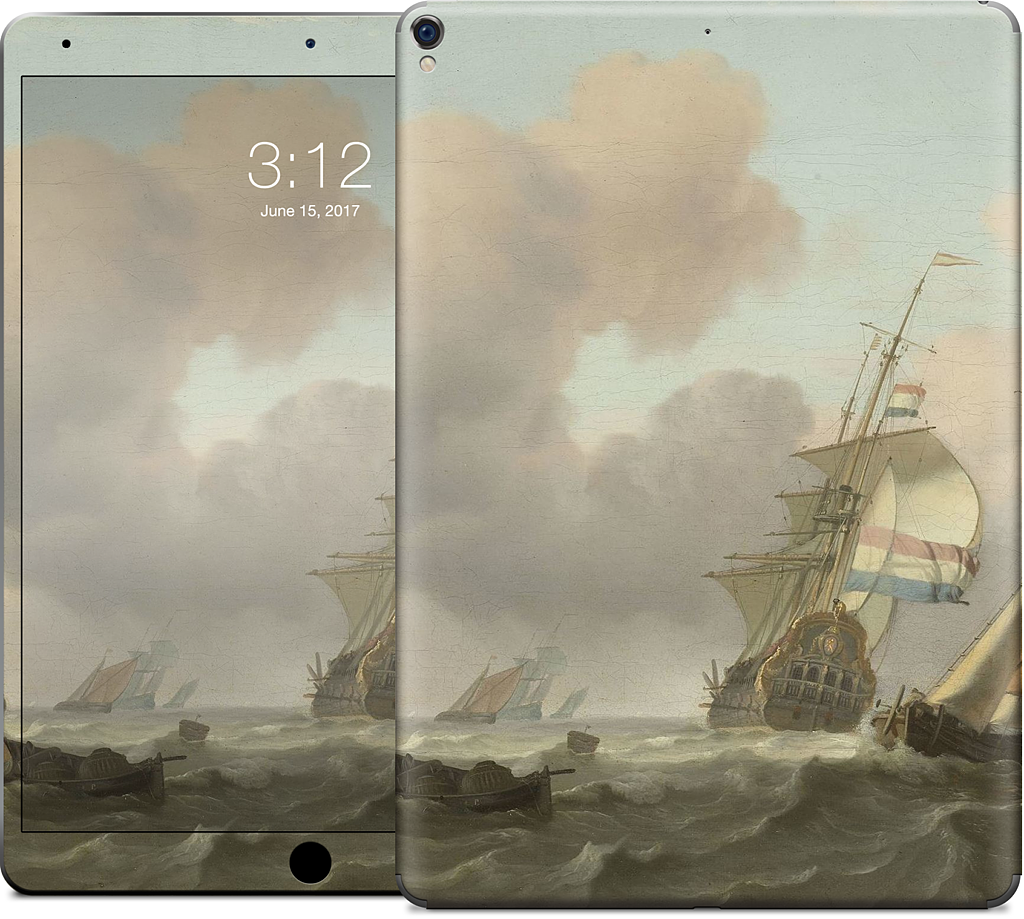 Ships in Choppy Sea iPad Skin