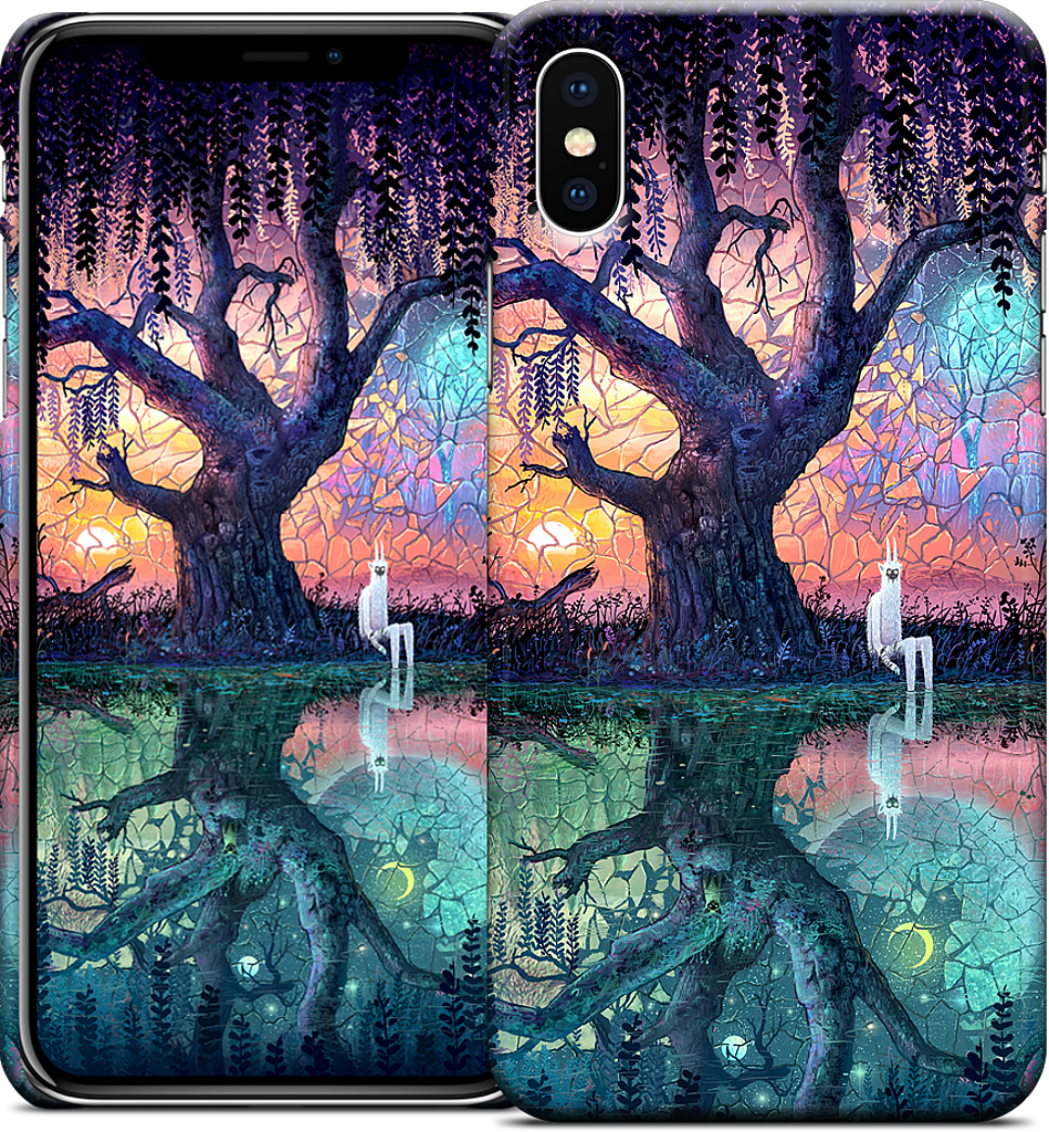 On the Banks of Broken Worlds iPhone Case