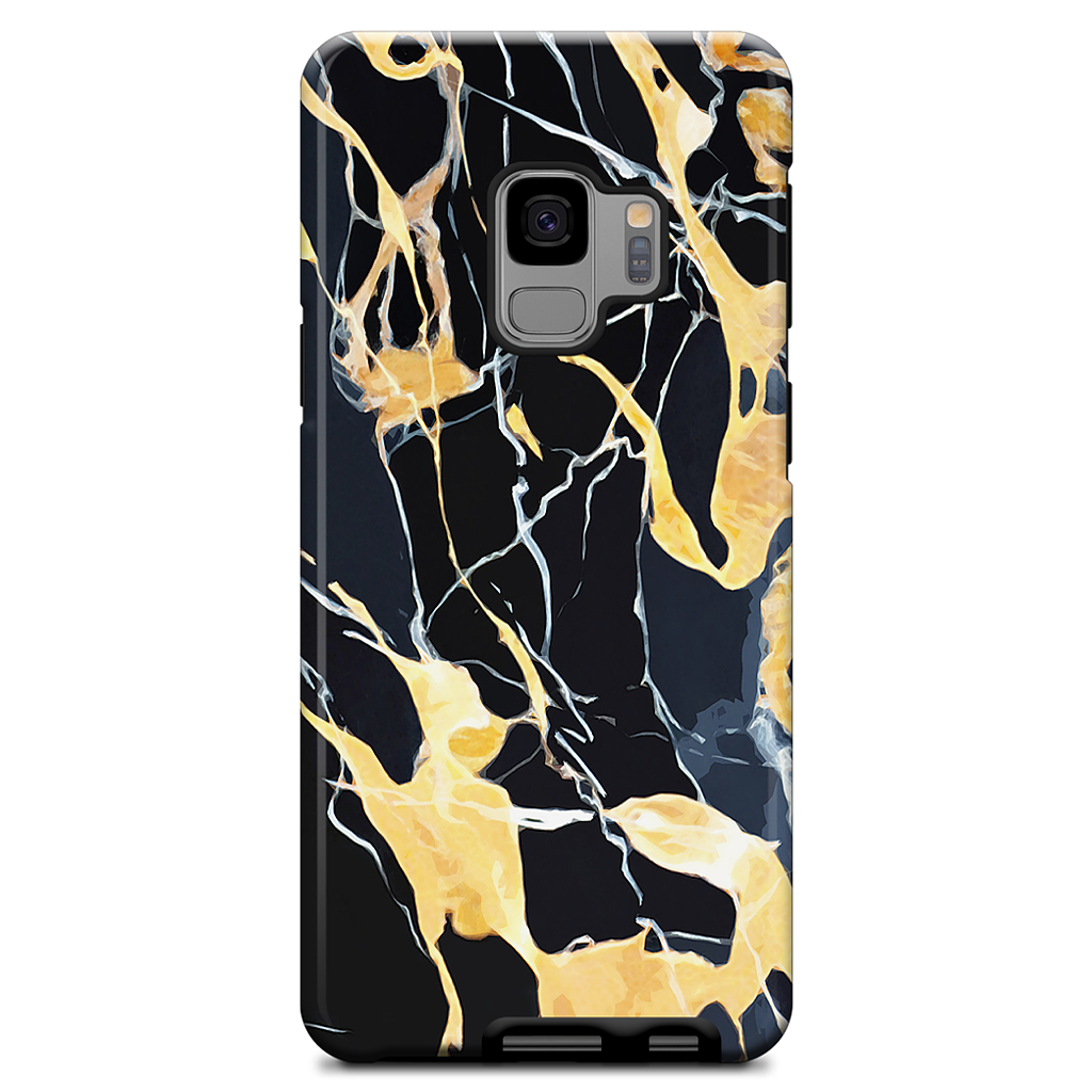 Black Marble Samsung Case
