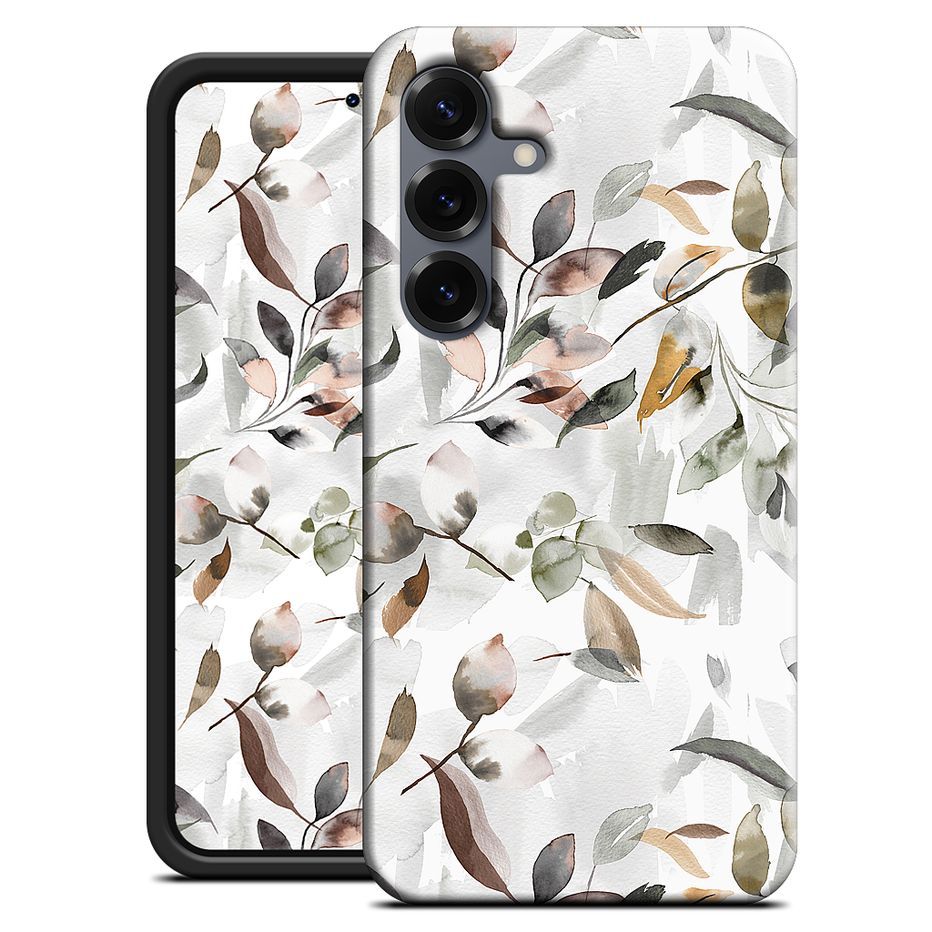 Watercolor Leaves Green Samsung Case
