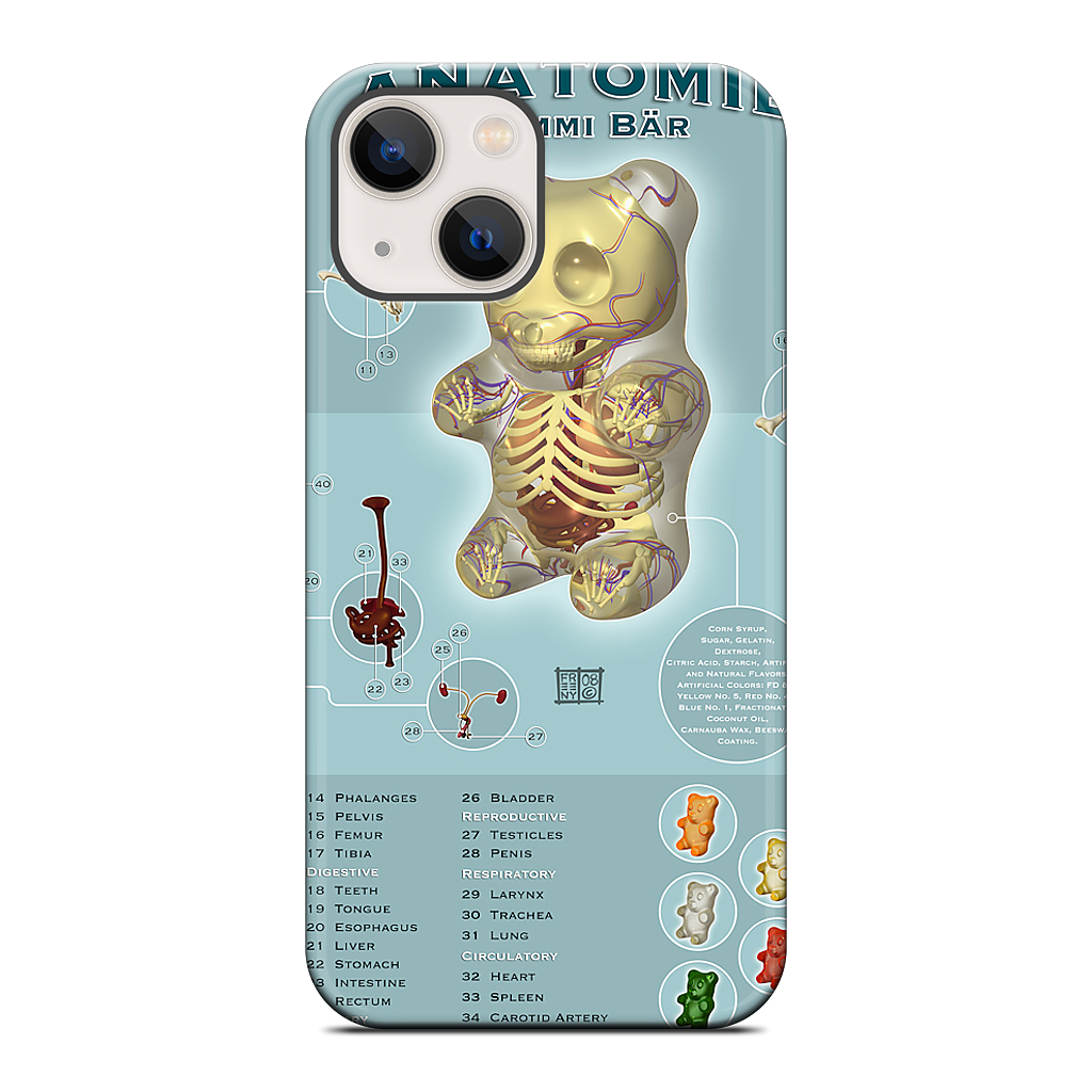 Gummi Anatomie iPhone Case