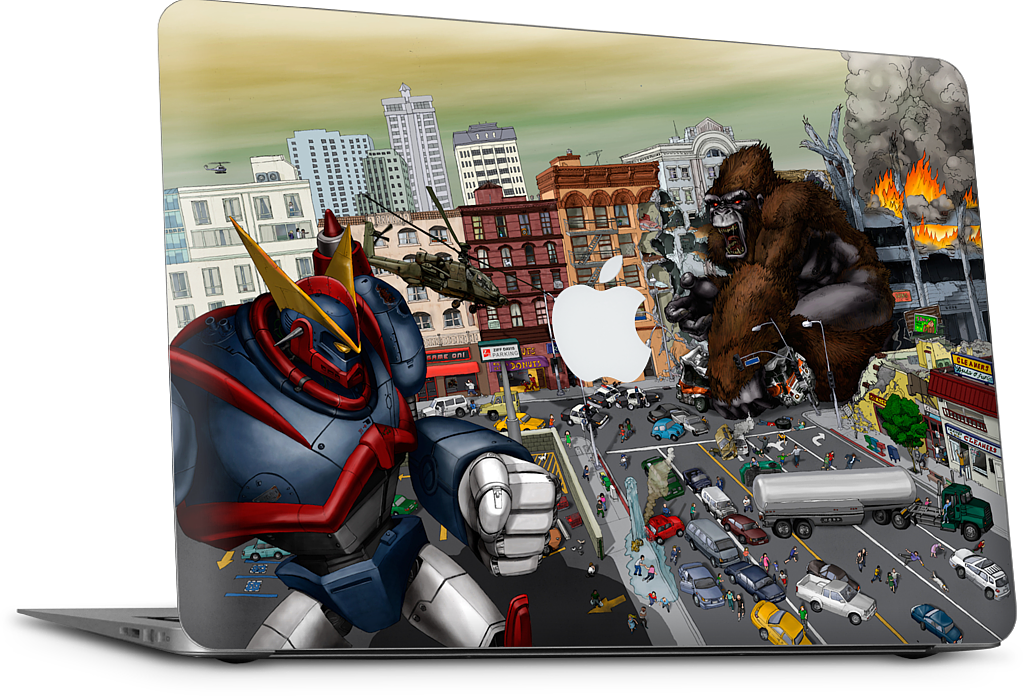 War Of The Monsters MacBook Skin