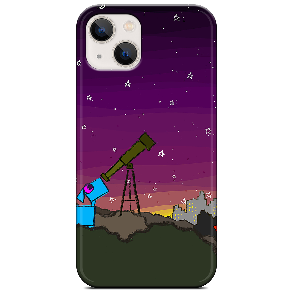 Space Dog Telescope iPhone Case