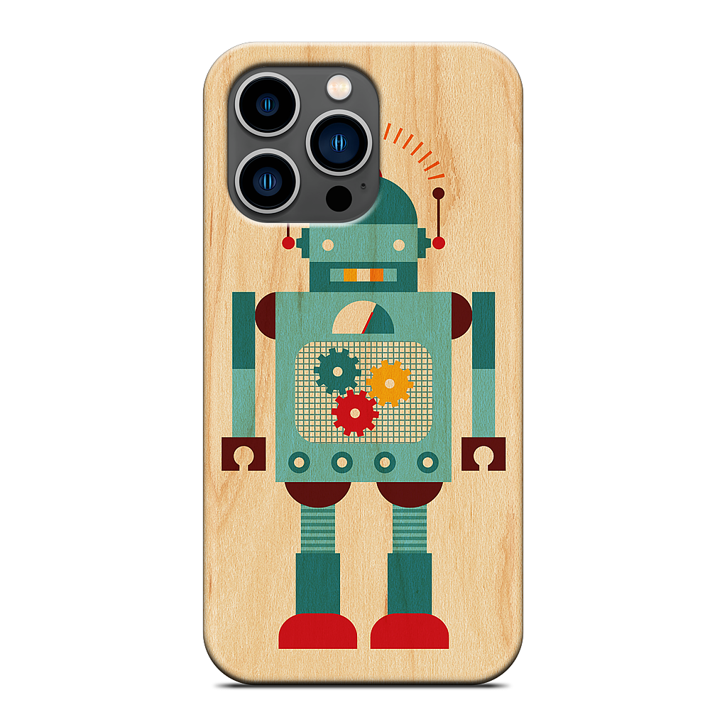 Blue Robot iPhone Case