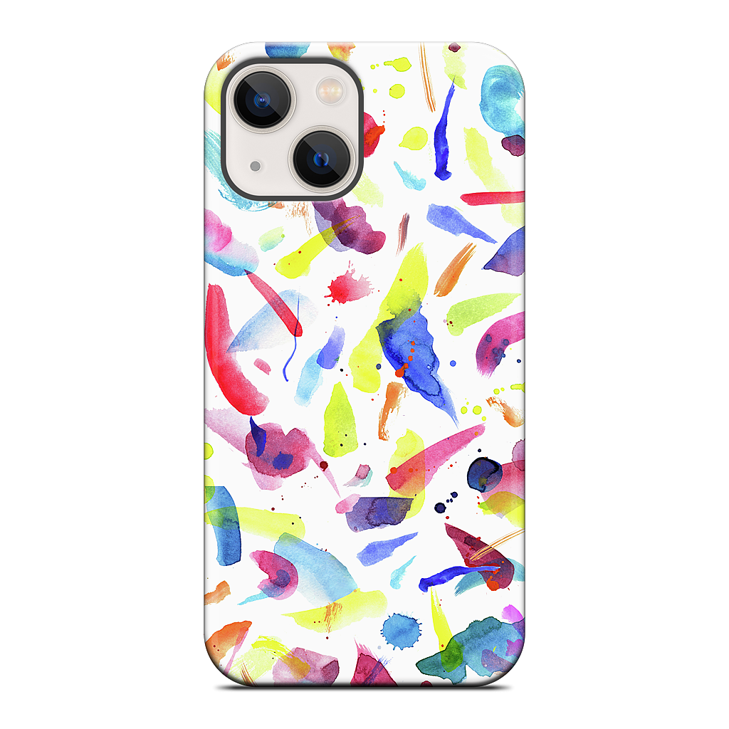 Watercolor Summer Brushstrokes iPhone Case