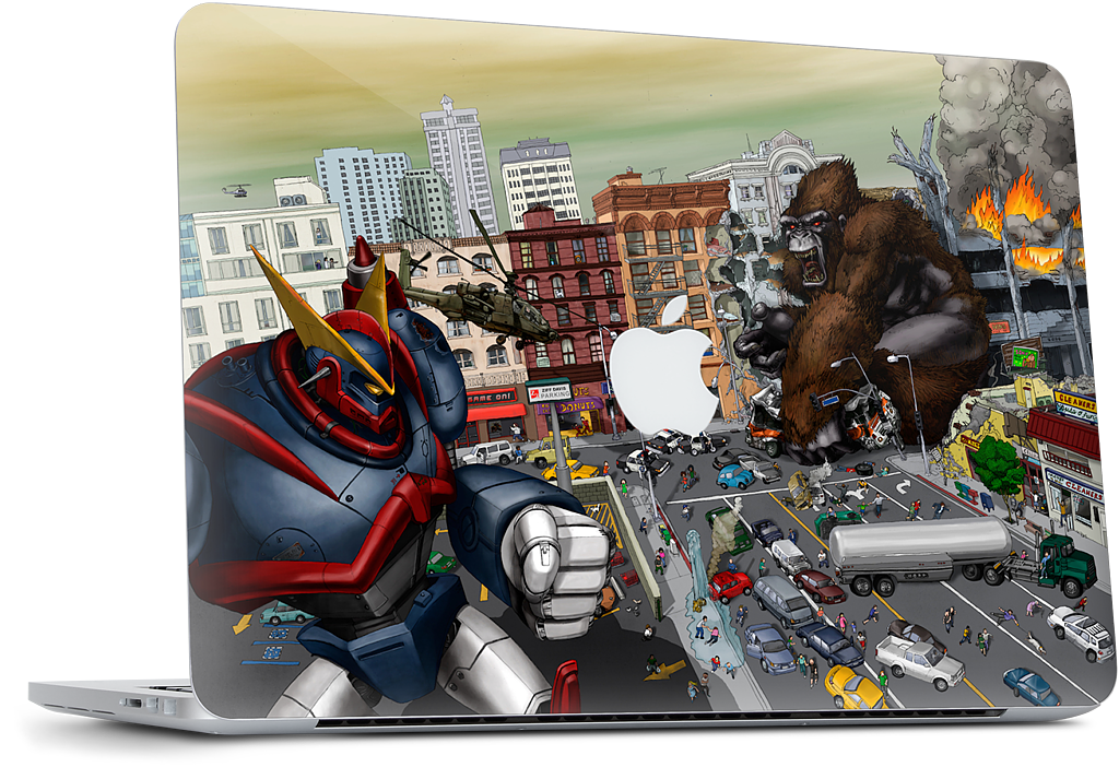 War Of The Monsters MacBook Skin