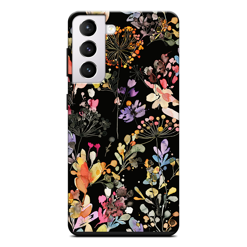 Wild Grasses (Black) Samsung Case