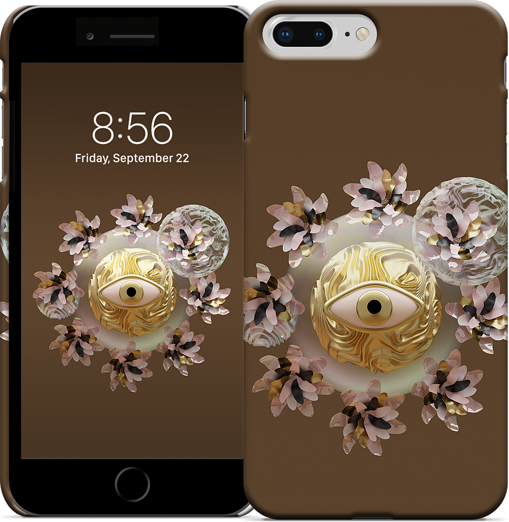 Golden Flowers iPhone Case