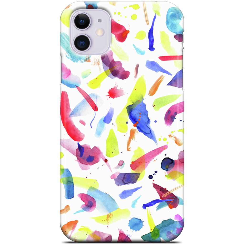 Watercolor Summer Brushstrokes iPhone Case