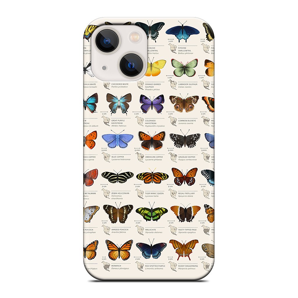 42 North American butterflies iPhone Case