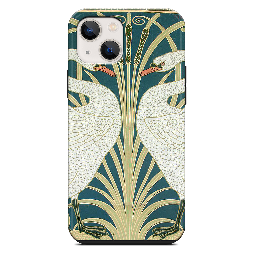 Swans and Irises iPhone Case