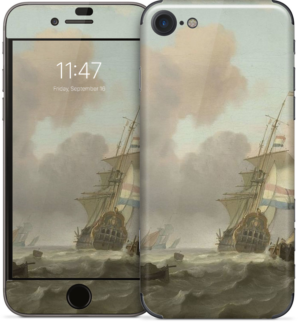 Ships in Choppy Sea iPhone Skin