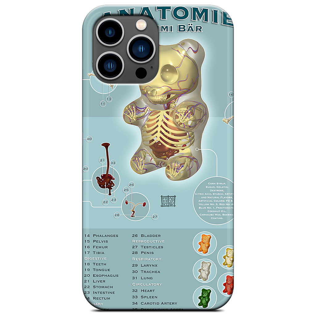 Gummi Anatomie iPhone Case