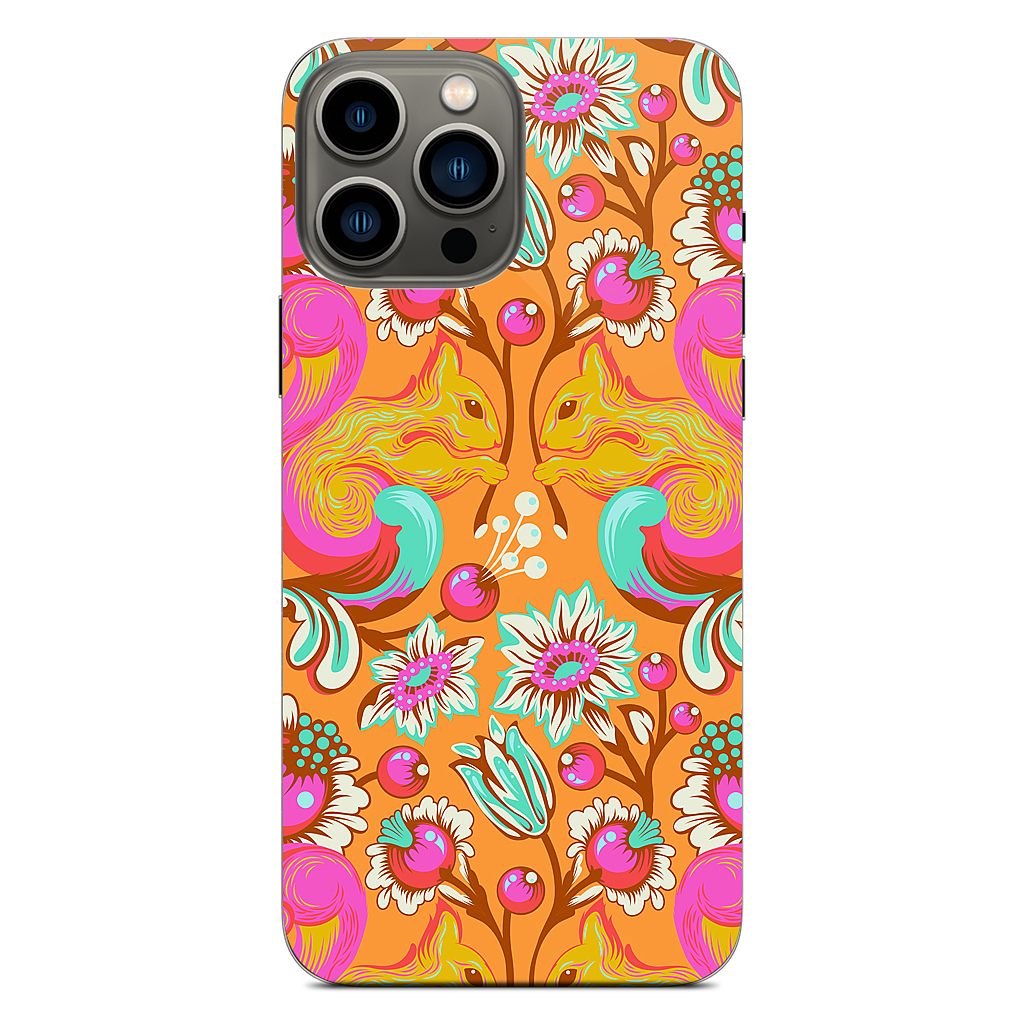 Squirrel Begonia iPhone Skin