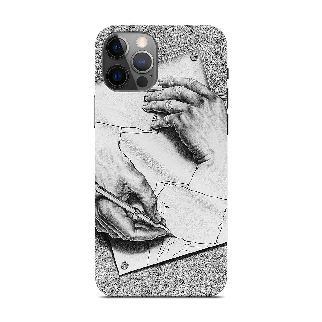 Drawing Hands iPhone Skin