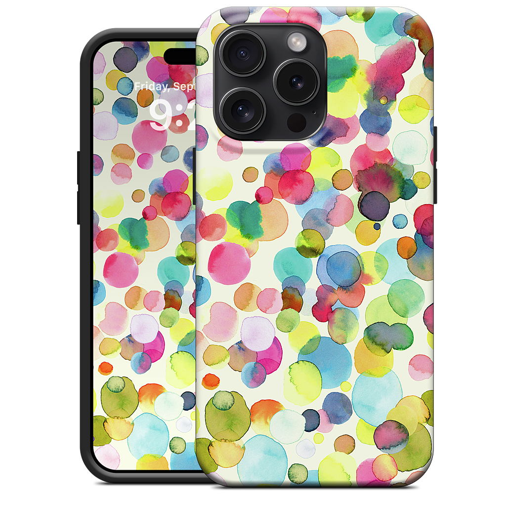 Watercolor Colorful Drops iPhone Case