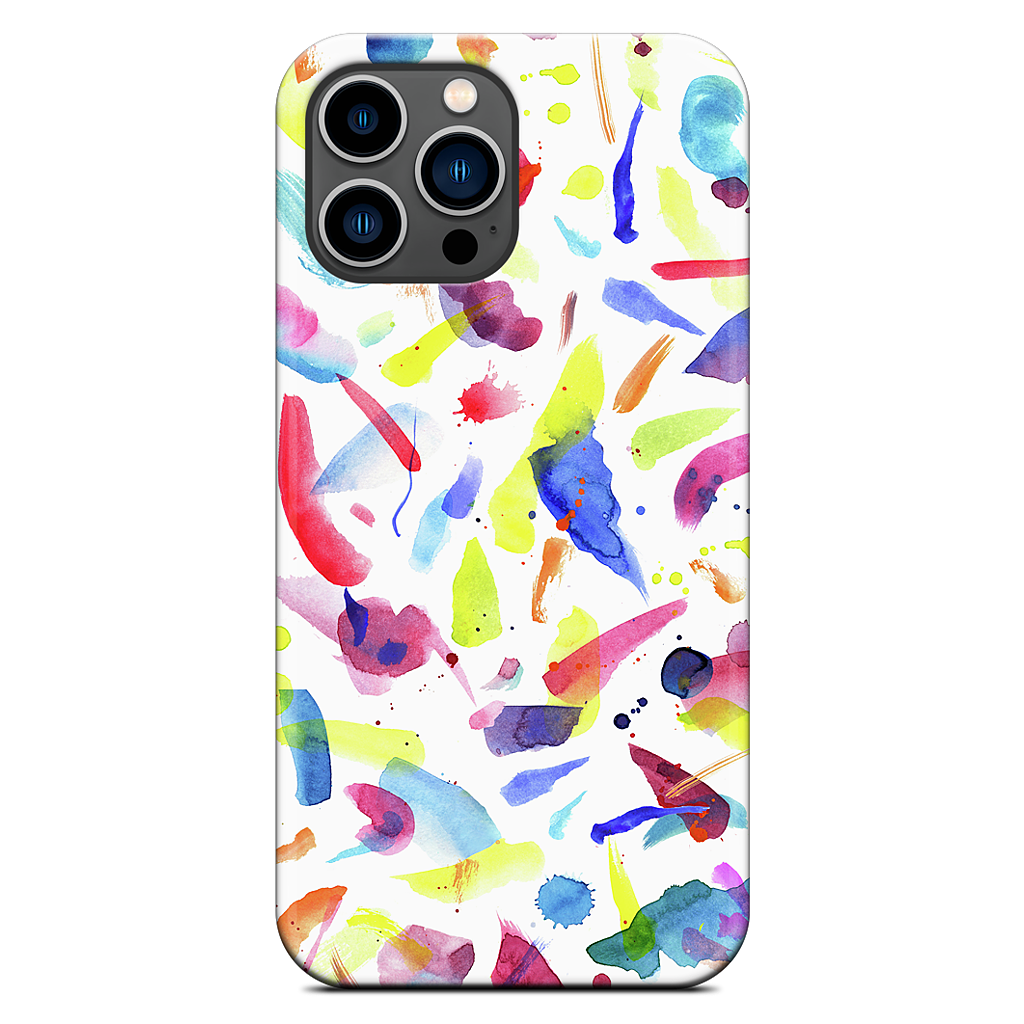 Watercolor Summer Brushstrokes iPhone Case