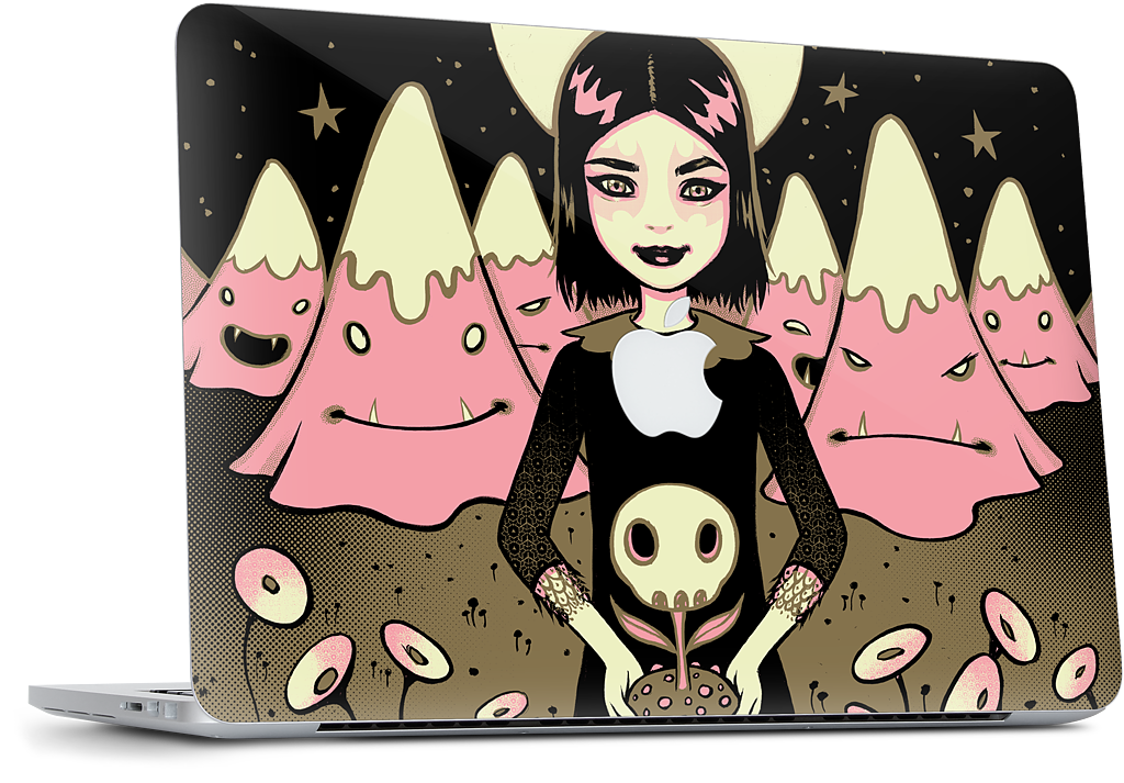 Moon Girl MacBook Skin