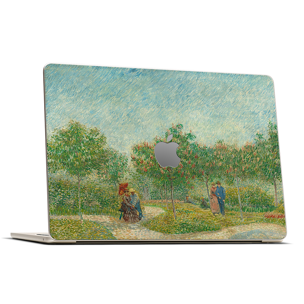 Garden with Courting Couples MacBook Skin
