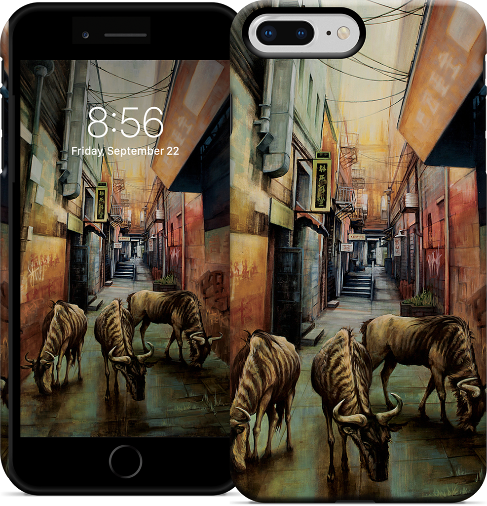 "Street of Three Beasts" -Levinson iPhone Case