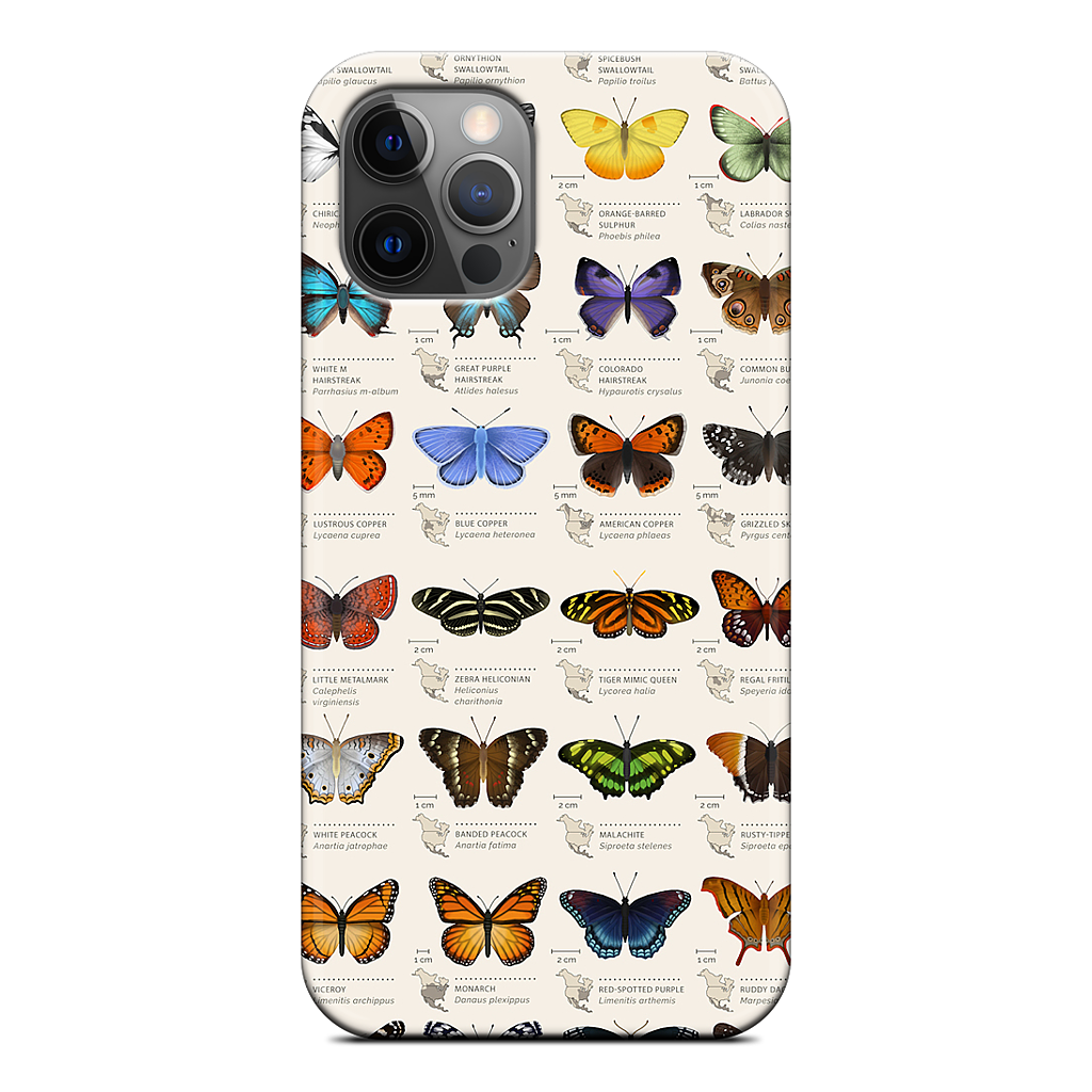 42 North American butterflies iPhone Case
