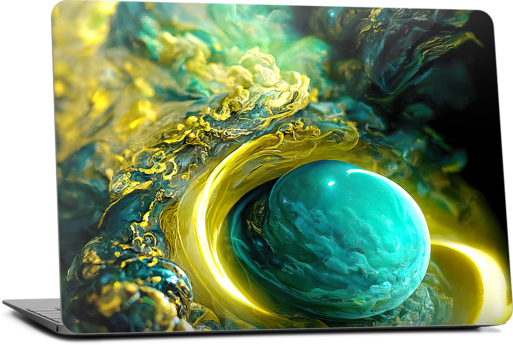 Planetary Accretion MacBook Skin