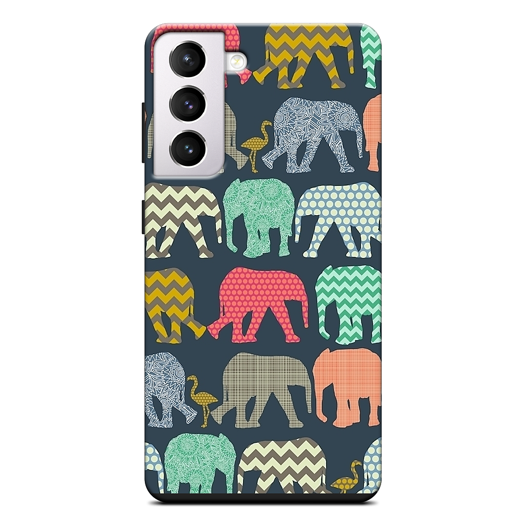 baby elephants and flamingos Samsung Case