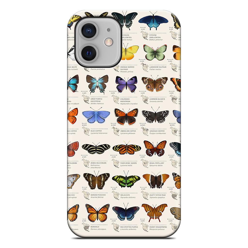 42 North American butterflies iPhone Case