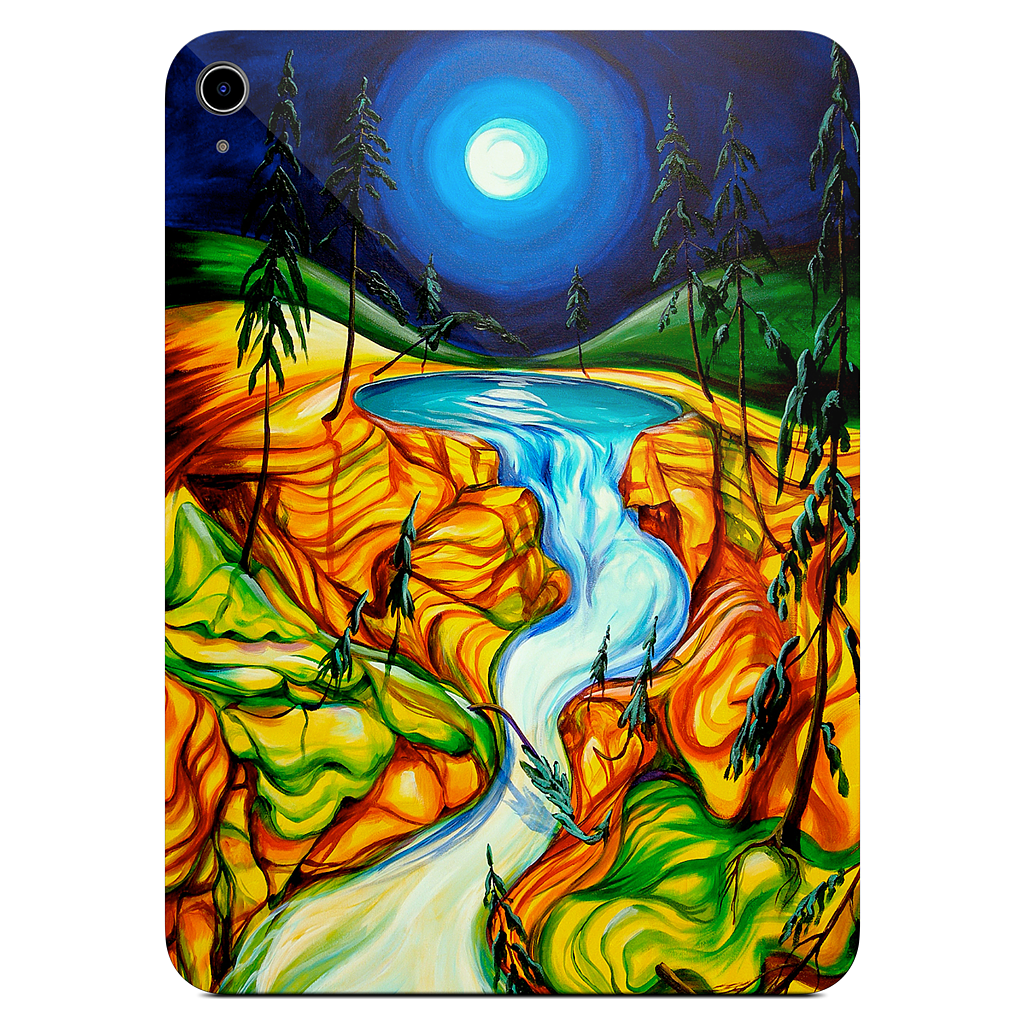 Cup Of Life Athabasca Falls Jasper iPad Skin