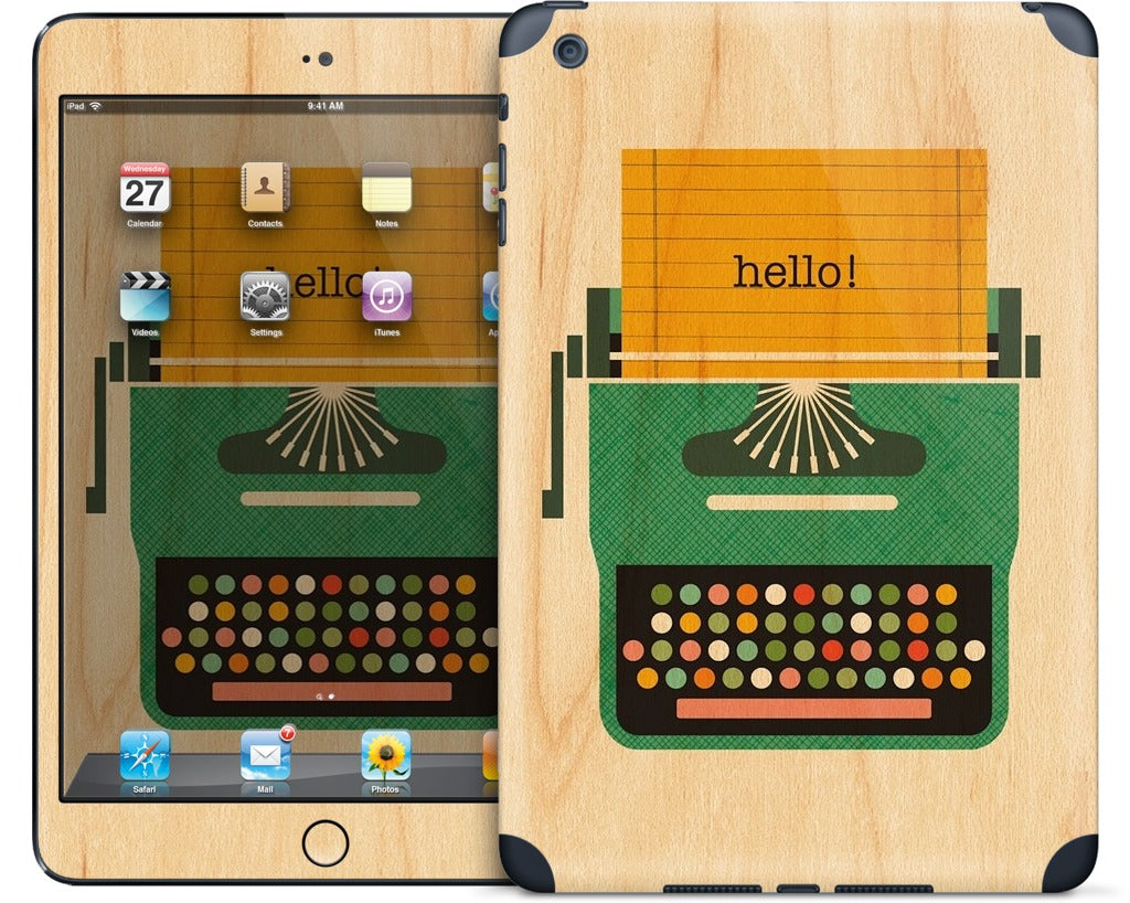 Typewriter iPad Skin