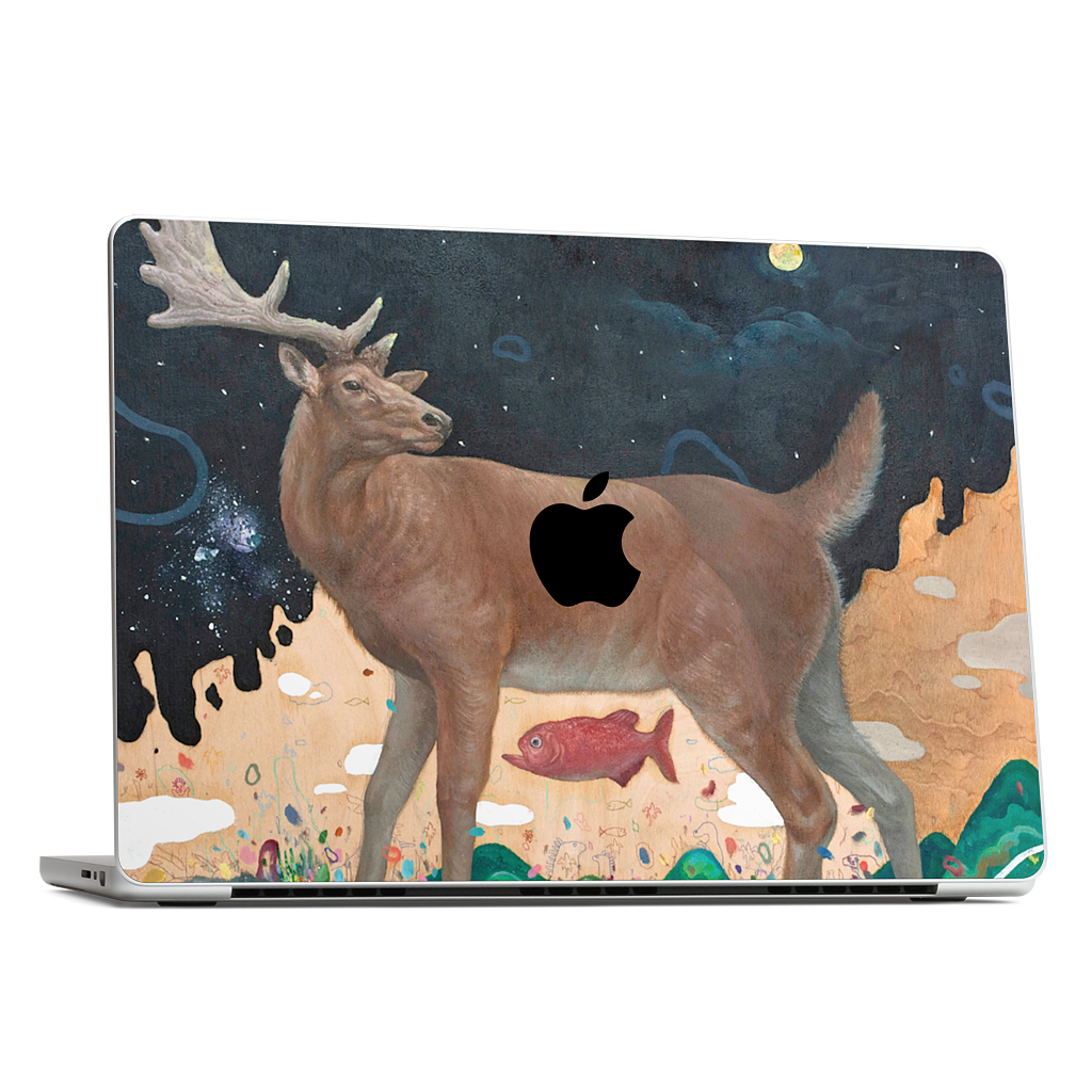 A Relieved Deer MacBook Skin