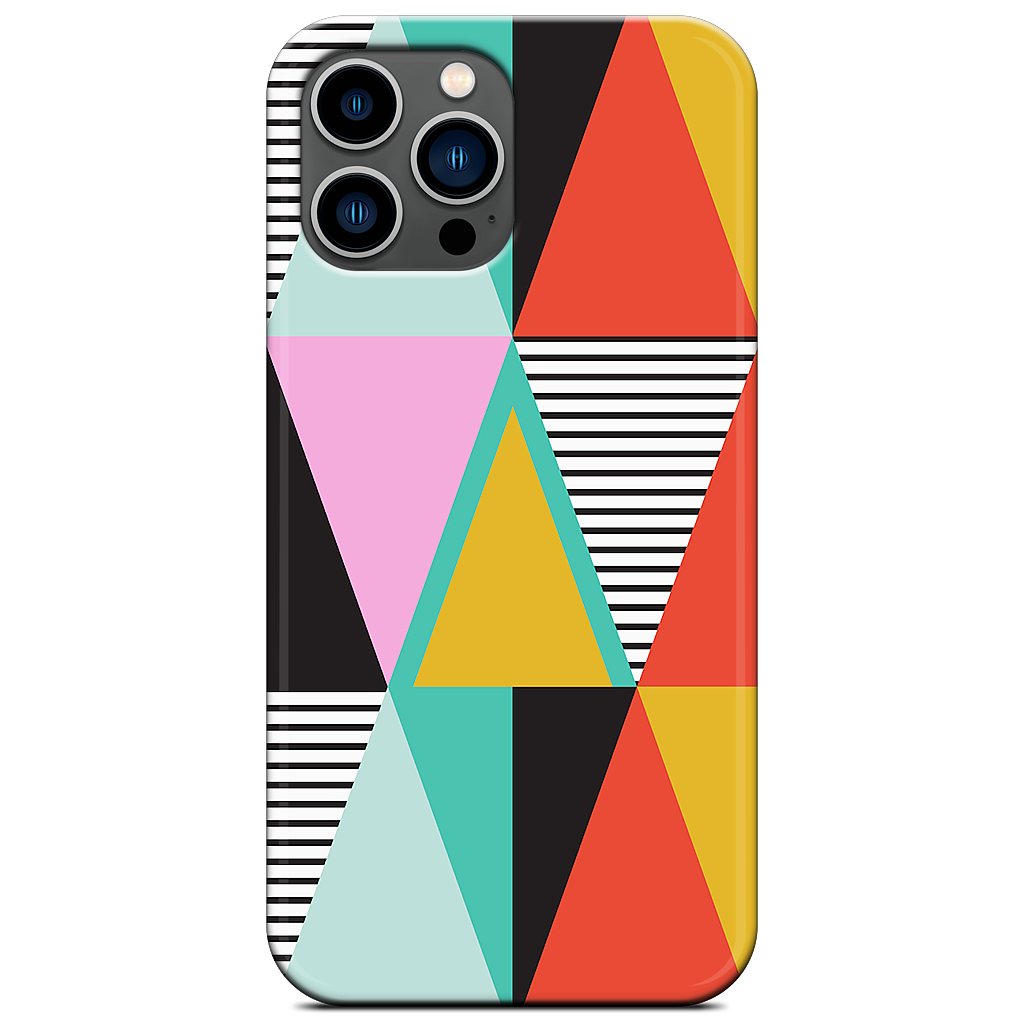 Graphic Triangles iPhone Case