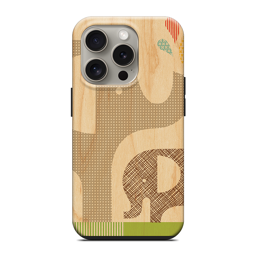 Elephant with Calf iPhone Case