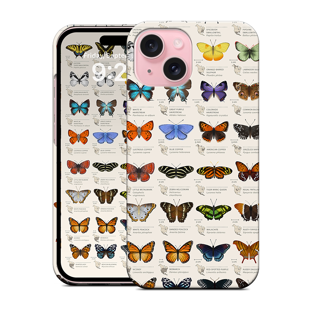 42 North American butterflies iPhone Case
