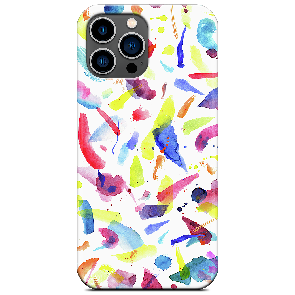 Watercolor Summer Brushstrokes iPhone Case