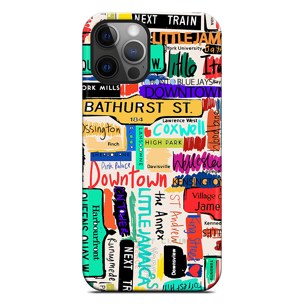 Toronto words iPhone Case