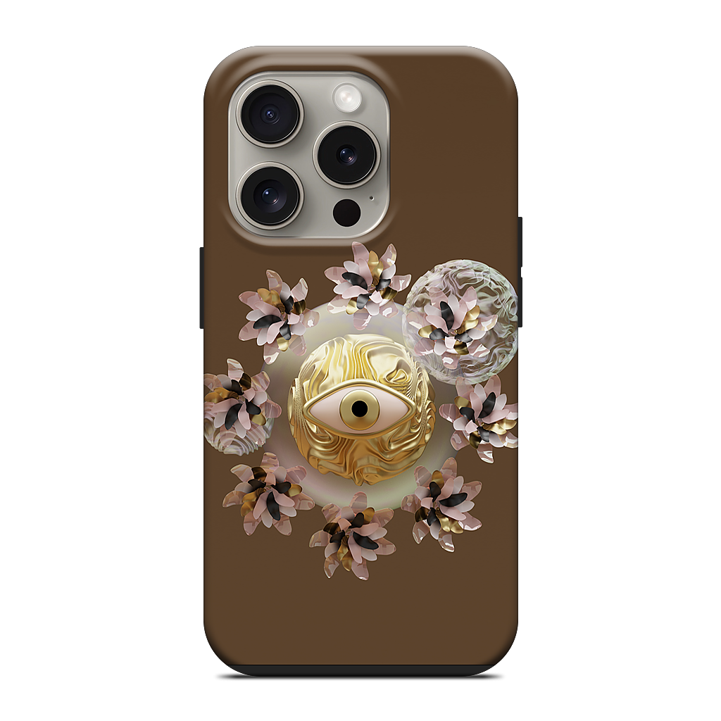 Golden Flowers iPhone Case