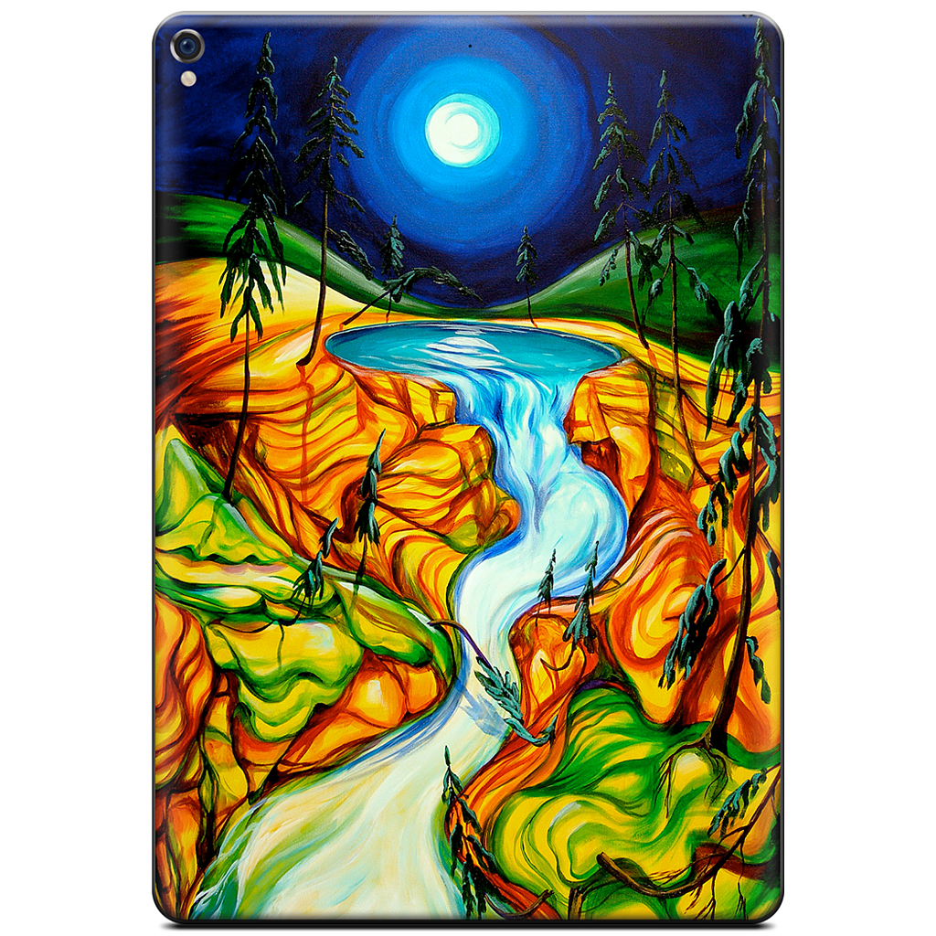 Cup Of Life Athabasca Falls Jasper iPad Skin