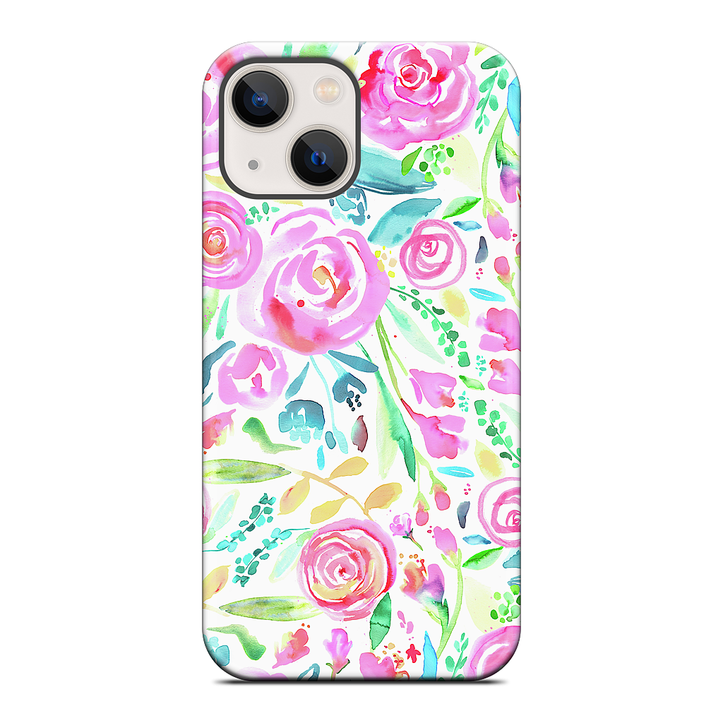 Sweet Floral Roses Pastel Bouquet iPhone Case