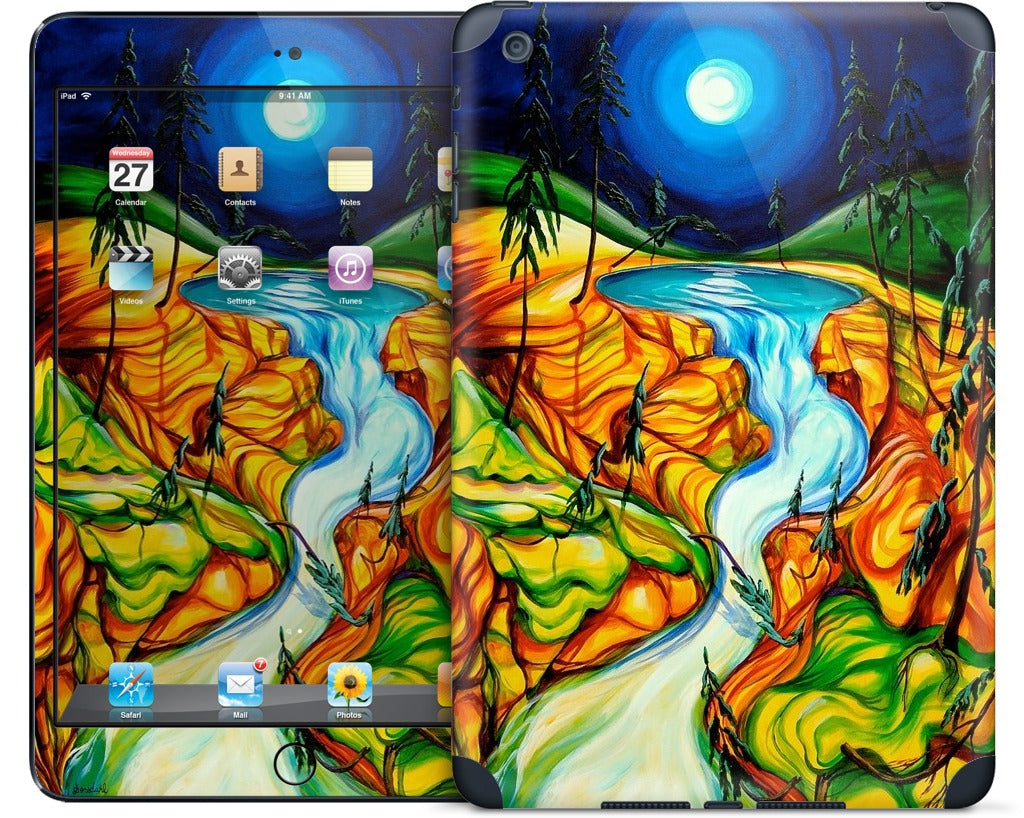 Cup Of Life Athabasca Falls Jasper iPad Skin