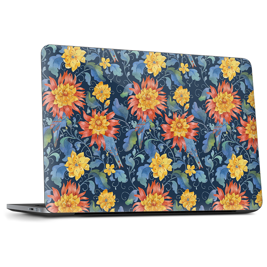 Blue Bird Pattern Dell Laptop Skin