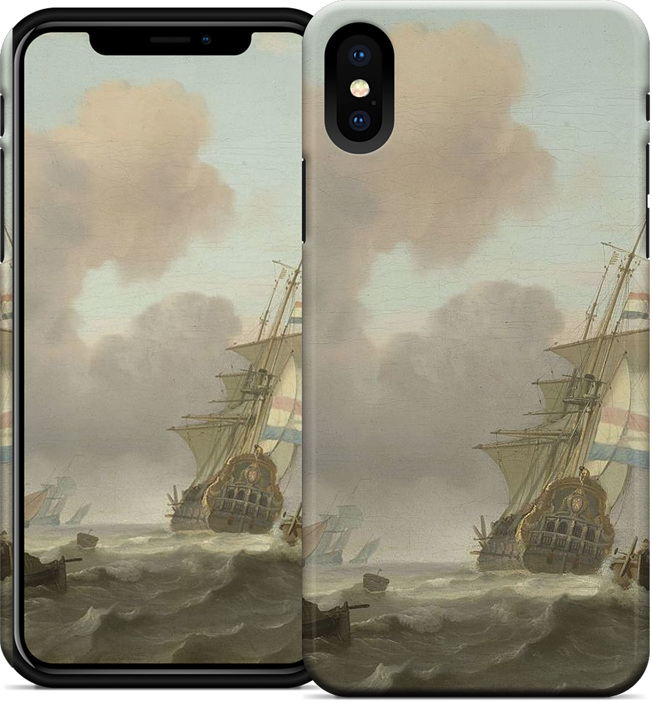 Ships in Choppy Sea iPhone Case