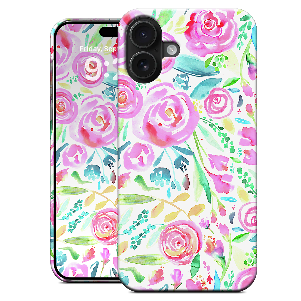 Sweet Floral Roses Pastel Bouquet iPhone Case