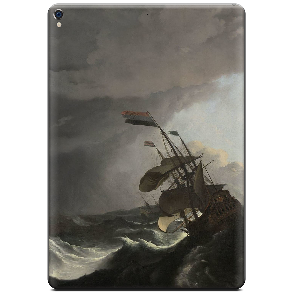 Warships During a Storm iPad Skin
