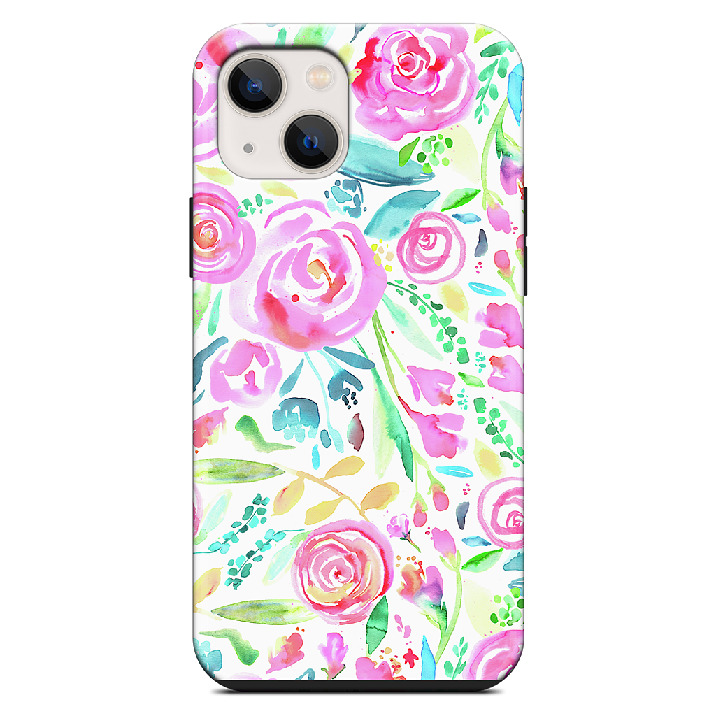 Sweet Floral Roses Pastel Bouquet iPhone Case