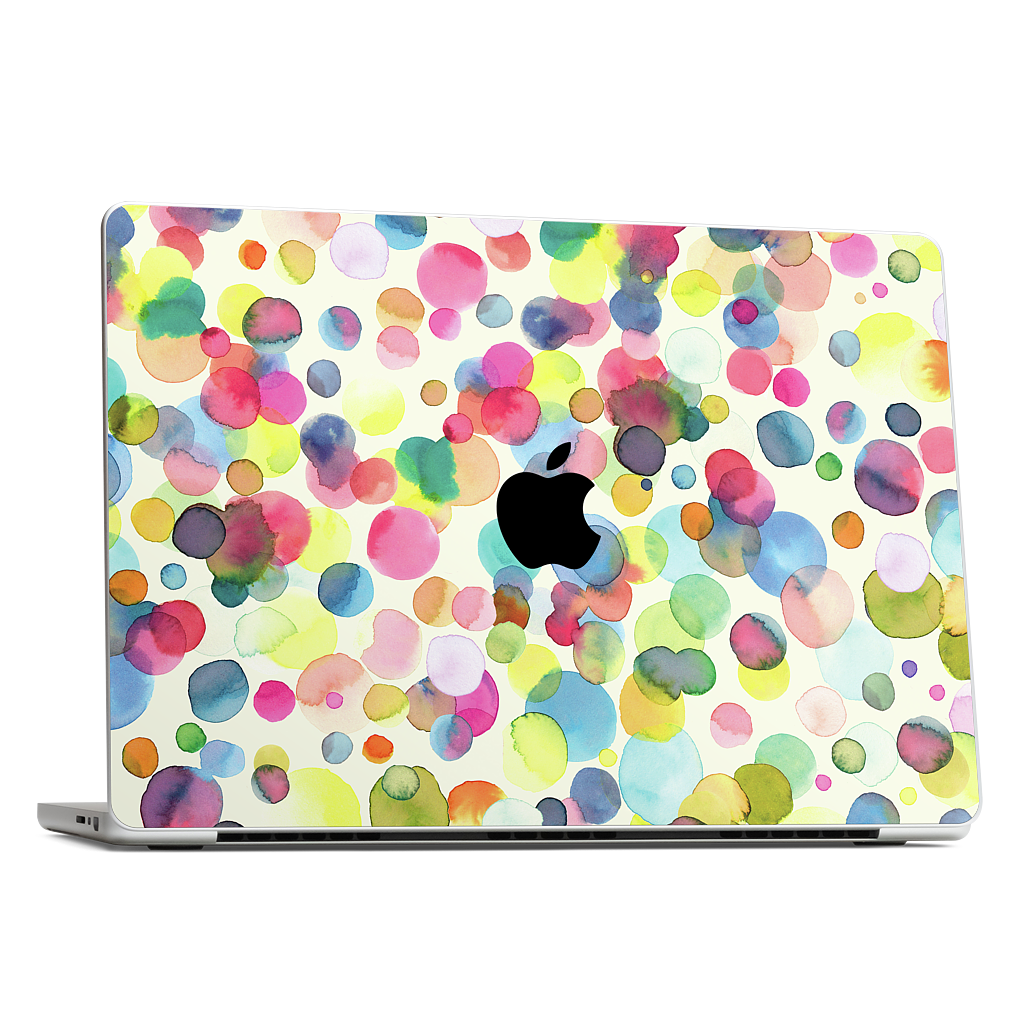 Watercolor Colorful Drops MacBook Skin