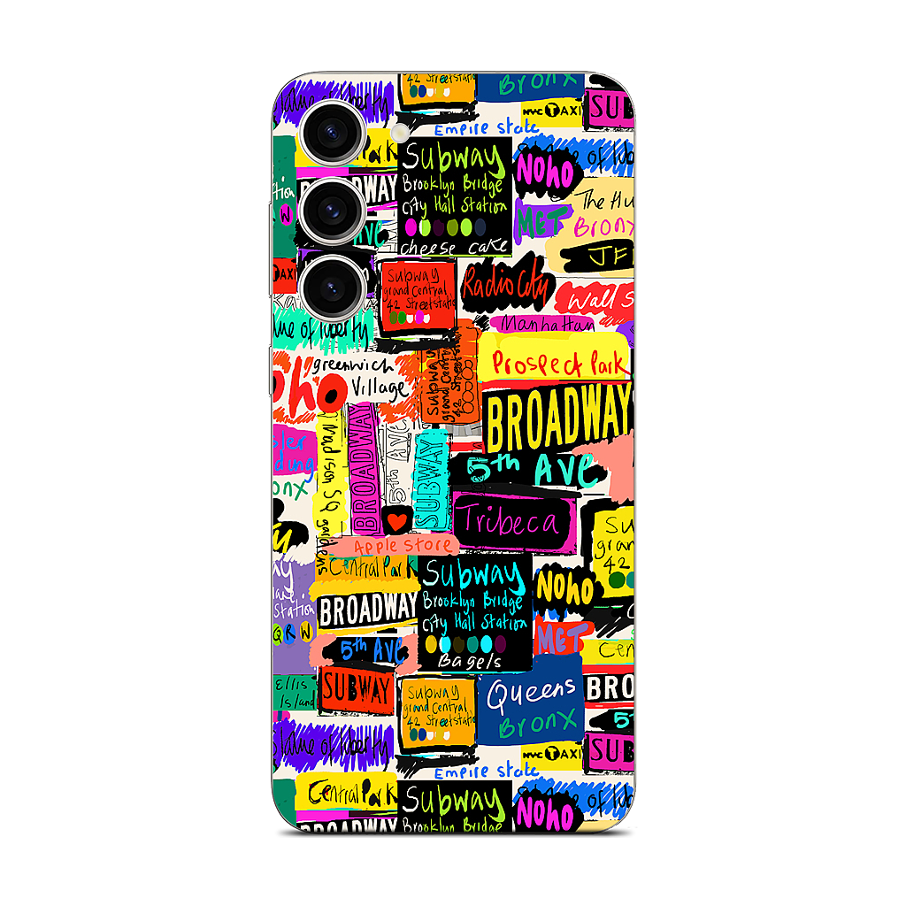 NYC Words Samsung Skin