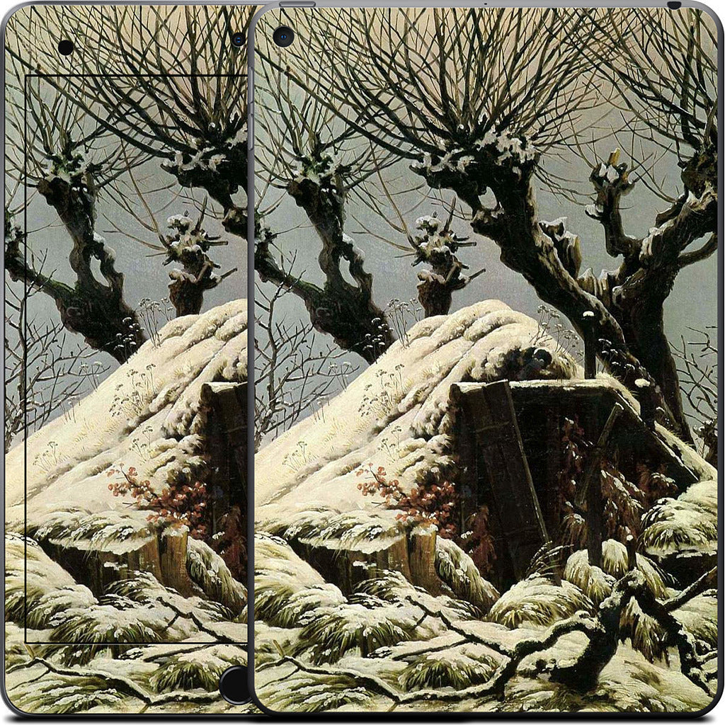 Snowy Cottage iPad Skin